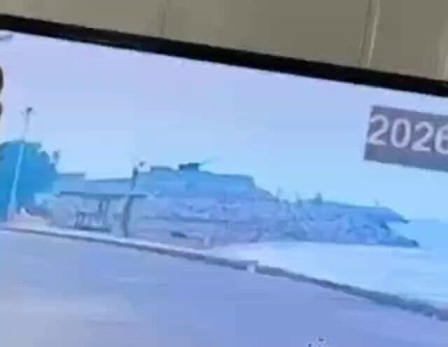 @Babak Taghvaee - The Crisis Watch: BREAKING: CCTV footage leaked today shows the destruction of a 35mm Oerlikon anti-aircraft cannon of the Iranian air defense force near the Bushehr Nuclear Power Plant following an Israeli airstrike d