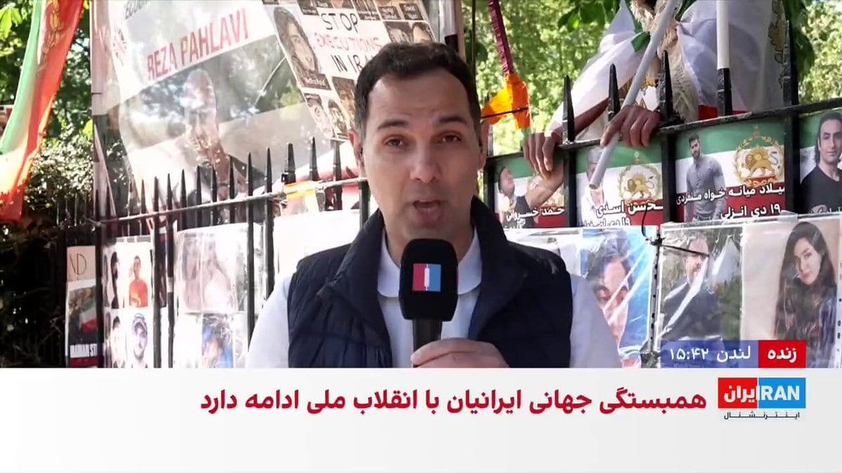 @ايران اينترنشنال: Lord Maurice Glasman, a member of the British House of Lords, told the gathering of Iranians residing in London, in response to a question from Aydin Moghimi, a reporter for Iran International, that i
