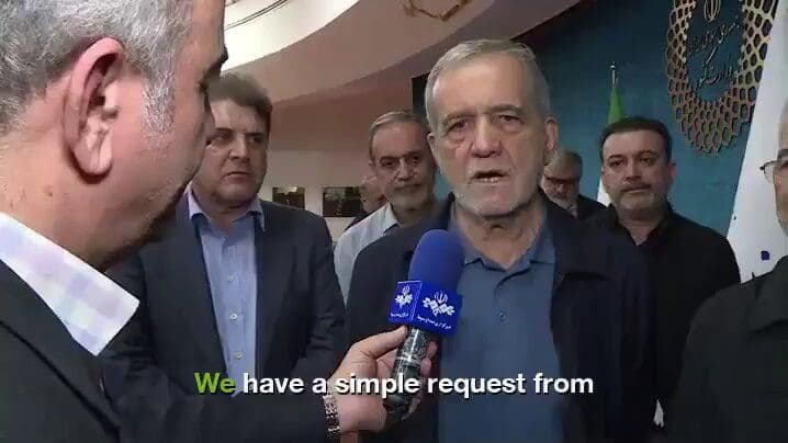 @Open Source Intel: Iran's President Pezeshkian is urging citizens to cut electricity use amid the ongoing crisis.
"What's wrong with turning on 2 lights instead of 10?"