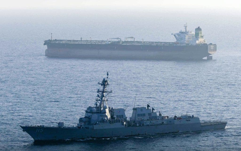 @🇮🇷LiveIranNews🇮🇱: ⚡🇺🇸🦀Escalation of Maritime Siege; U.S. Destroyer Stops Oil Tanker En Route to Terrorist Regime of the Islamic Republic/The U.S. Army released an image of the USS Rafael Peralta destroyer, announcin