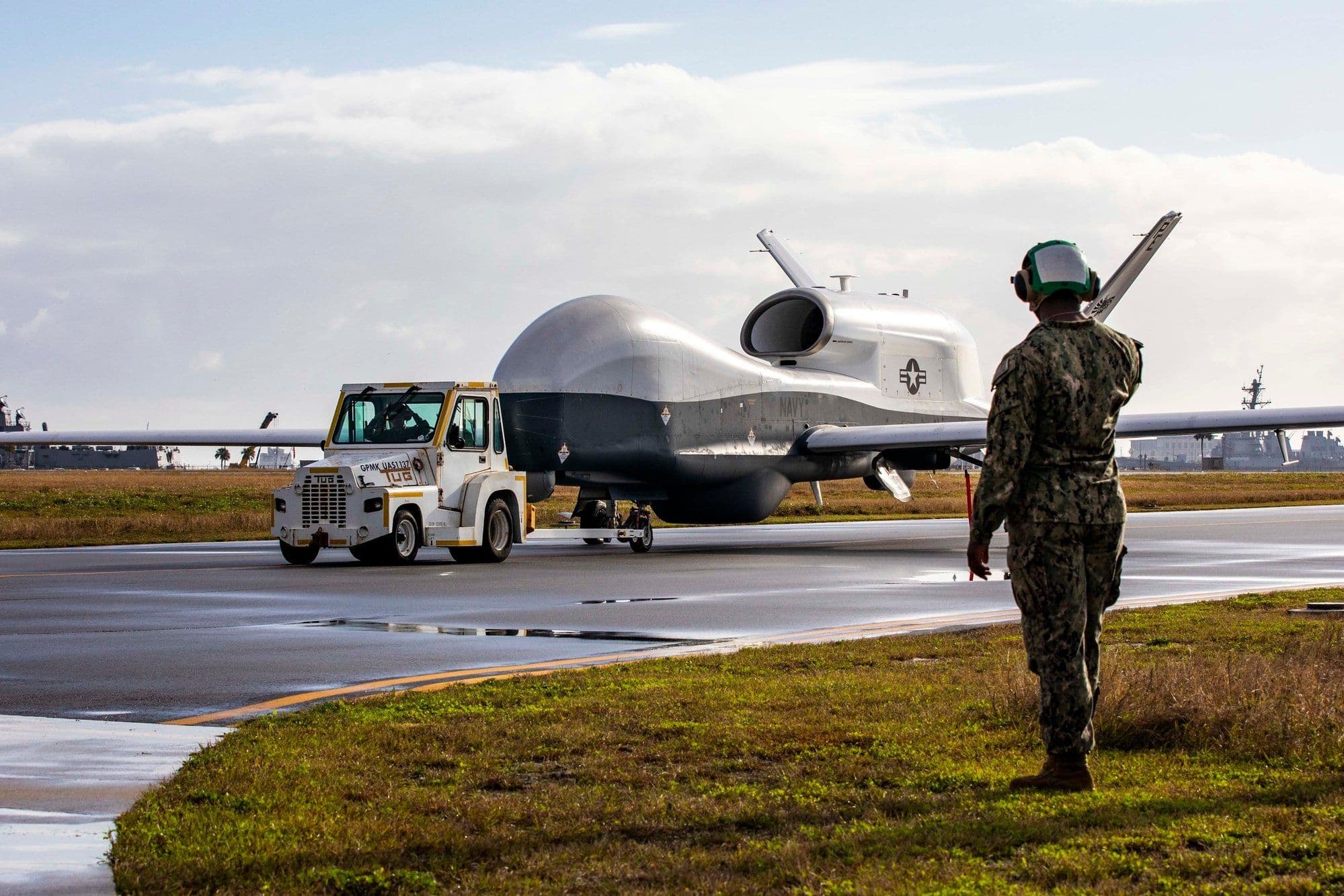 @Babak Taghvaee - The Crisis Watch: BREAKING: It has now been confirmed that the U.S. Navy has had another one of its MQ-4C Triton intelligence, surveillance, and reconnaissance drones put out of service as a result of another suspected