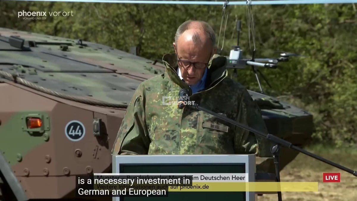 @Open Source Intel: German Chancellor Merz:
We are committed to quickly ending Iran’s blockade of the Strait of Hormuz.
If the necessary conditions are met, Germany stands ready to engage militarily to ensure the freed
