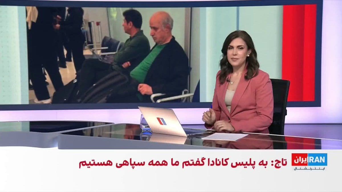 @ايران اينترنشنال: Mehdi Taj, President of the Football Federation, returned to Iran after being denied entry into Canada. He claimed that in response to the Canadian Border Police's question about his history of member