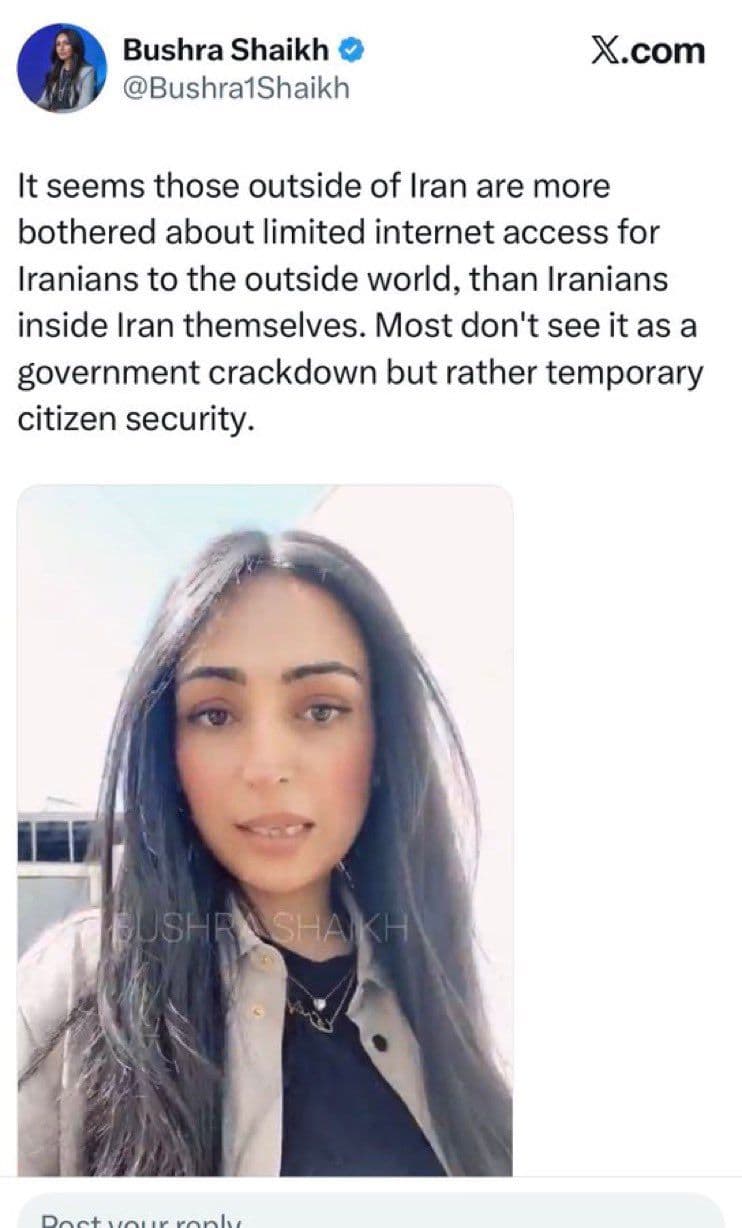 @𝐍𝐢𝐨𝐡 𝐁𝐞𝐫𝐠 🇮🇷 ✡︎: This unbelievable UK pakistani bitch is in Iran, using the internet while NOBODY ELSE CAN,
While lying about how the silenced Iranian population "doesn't mind".
Meanwhile us actual Iranians haven't