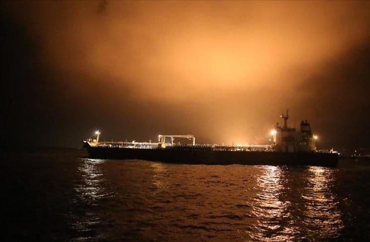 @🇮🇷LiveIranNews🇮🇱: ⚡🇬🇧🇦🇪🦀Munitions strike on an oil tanker in the Strait of Hormuz amid insecurities stemming from the terrorist regime of the Islamic Republic/Britain's Maritime Trade Organization announced that a