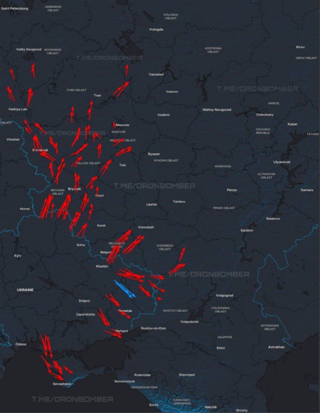 @Visegrád 24: BREAKING:
Ukraine launches another major drone swarm attack on Russia.
There are 24 hours left before the ceasefire unilaterally declared by Ukraine comes into force.