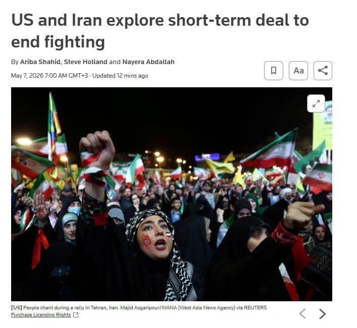 @🇮🇷LiveIranNews🇮🇱: ⚡🇺🇸☢️🦀Reuters: The United States and the terrorist regime of the Islamic Republic are moving toward a temporary agreement to halt the war, but key disagreements remain unresolved./According to this