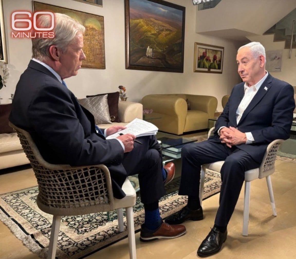 @Open Source Intel: 60 Minutes sits down with Israeli Prime Minister Benjamin Netanyahu in his first U.S. broadcast television interview since the Iran war began. It is expected to air tomorrow.
Contributed by @AZ_Intel