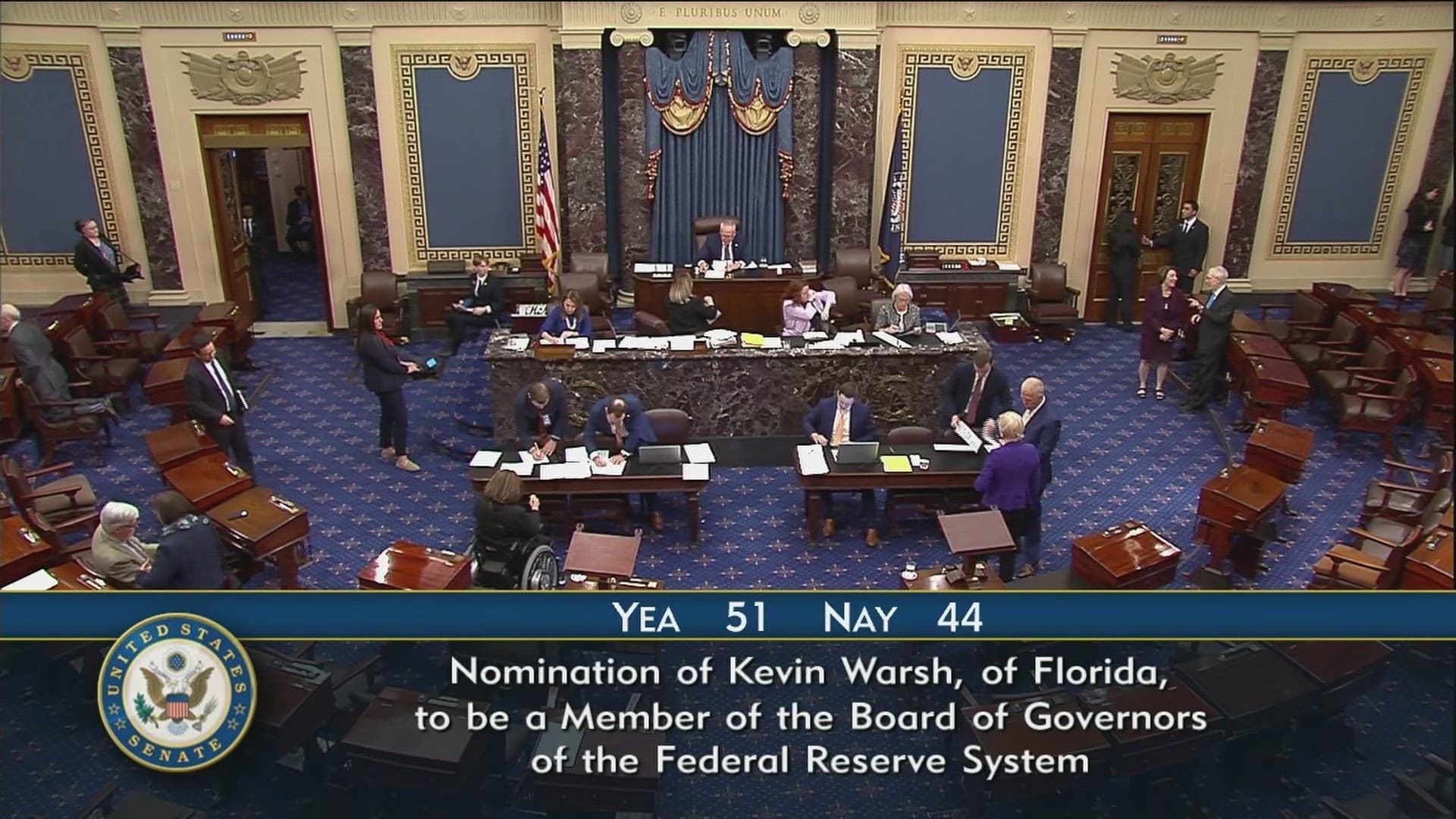 @Open Source Intel: US Senate confirms Kevin Warsh to be Federal Reserve Governor.
