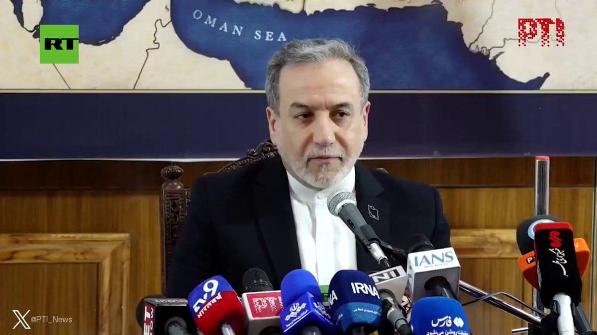 @Open Source Intel: Iran's Foreign Minister Araghchi says Tehran is in talks with Oman to jointly manage the Strait of Hormuz, asserting that no international waters exist between the two countries' territorial claims in