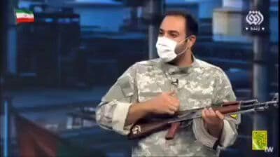 @Mohamad Ahwaze: Iranian state television displayed, during a training program on weapon use, a scene in which the flag of the United Arab Emirates was selected as a target for aiming before firing shots toward it as