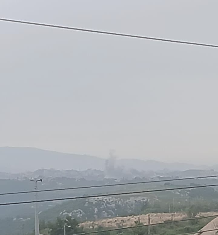@Open Source Intel: Israeli airstrike on Deir El Zahrani, Nabatieh District, southern Lebanon.