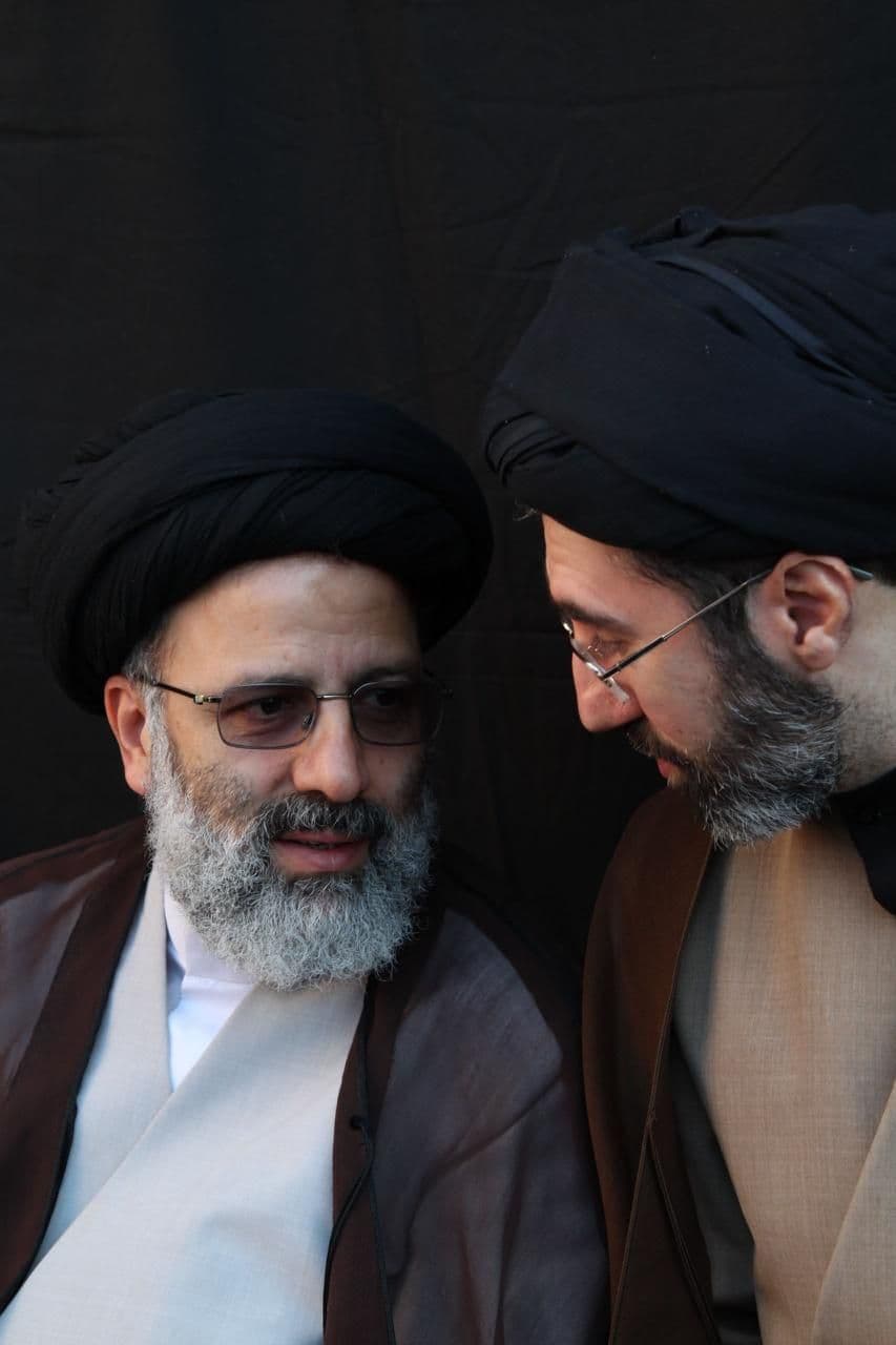 @Open Source Intel: Iranian state media released previously unseen photos showing Supreme Leader Mojtaba Khamenei with the late former President Ebrahim Raisi.