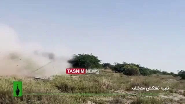 @Open Source Intel: The IRGC released footage of an Iranian drone striking an oil tanker in the Strait of Hormuz. The vessel was allegedly attempting to transit without paying.