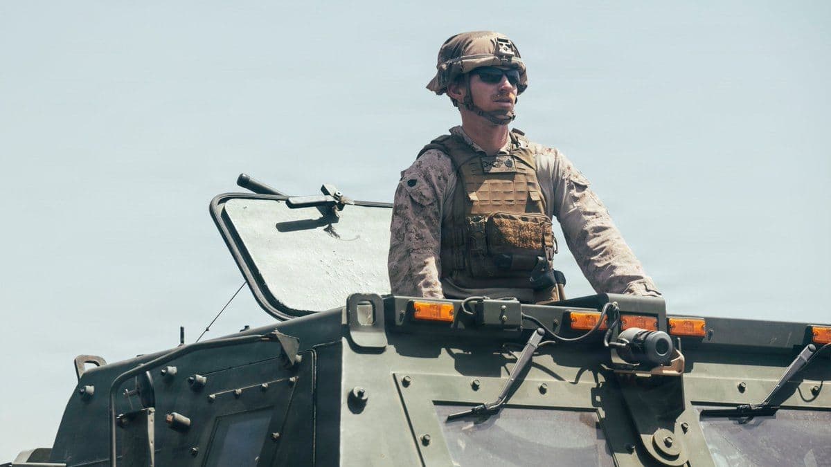 @Open Source Intel: CENTCOM: U.S. Marines moving a HIMARS to refuel in the Middle East. The M142 is operated by both the Marine Corps and Army.
