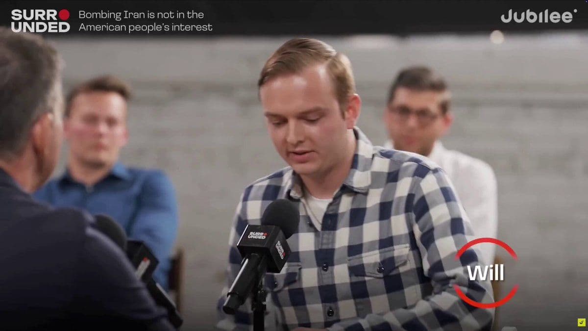 @Open Source Intel: TRUMP SUPPORTER: “I think bombing Iran is absolutely in the American people’s interest...”
GLENN GREENWALD: “You seem like a young guy to me. Have you ever thought about going and fighting in this wa
