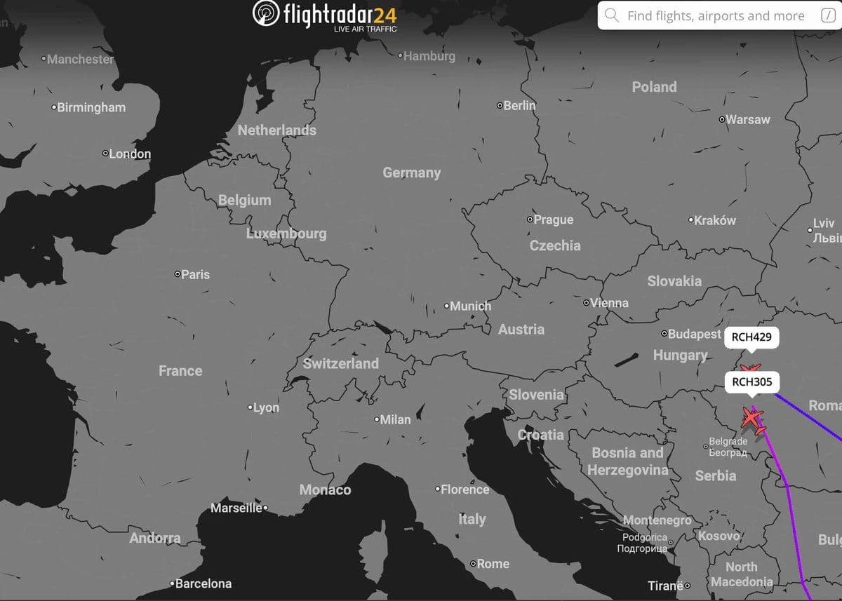 @WarMonitor🇺🇦🇬🇧: Austria continued its ban on US military aircraft today forcing many C-17 transports which were flying to and from the Middle East out of its airspace.