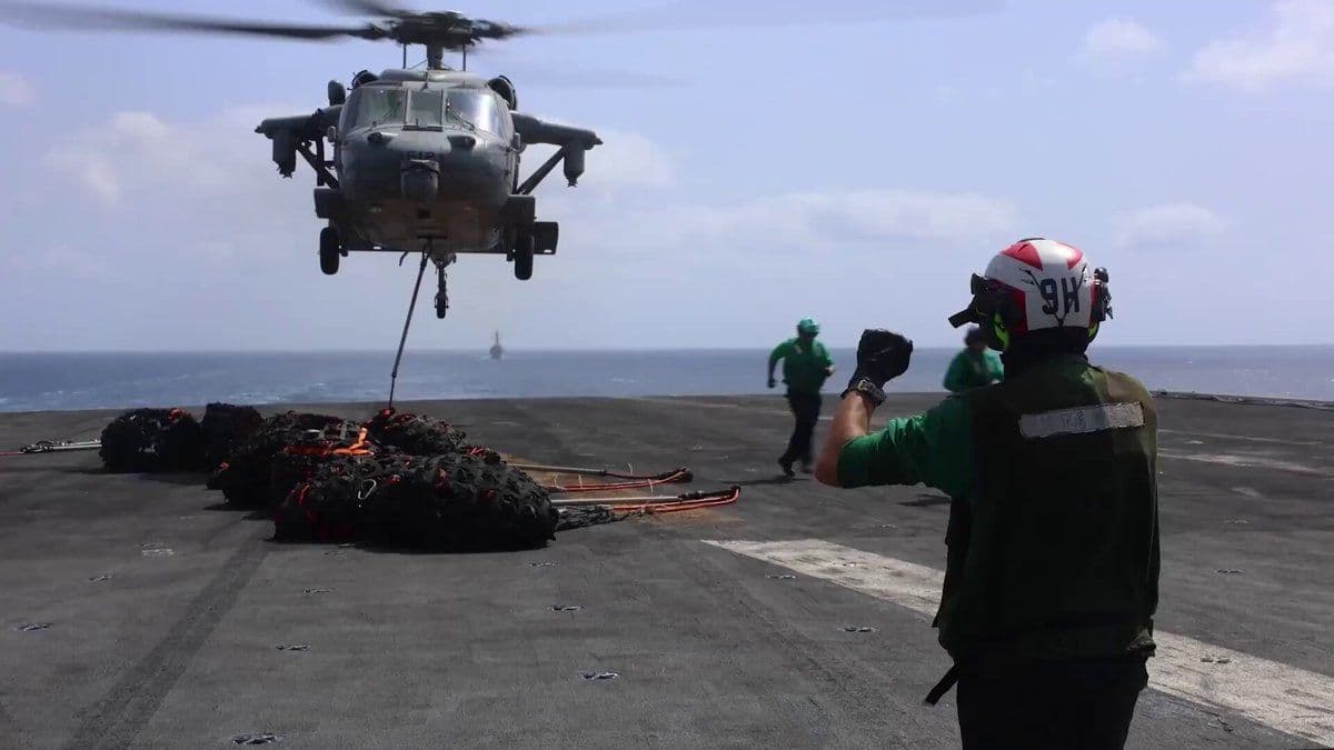 @Open Source Intel: CENTCOM: “A U.S. Navy aircraft carrier is essentially a self-contained city at sea. Roughly three football fields long, with over 5,000 Sailors on board, it takes the whole team, both above and below