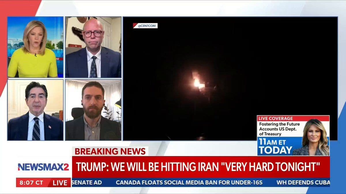 اینفوگان اوبن ساینس: عضوی از @simchabrodsky در نشریه نیوزماکس با شانون کیک جلسهای در مورد فاز بعدی فشار آمریکا بر ایران داشت.
تاکید قابل توجه در آغاز حملات آمریکا بر ساختارهای نظامی ایران بوده که شامل رادار، سامانههای ارتباطی و سیستمهای دفاعی هوایی بوده است.