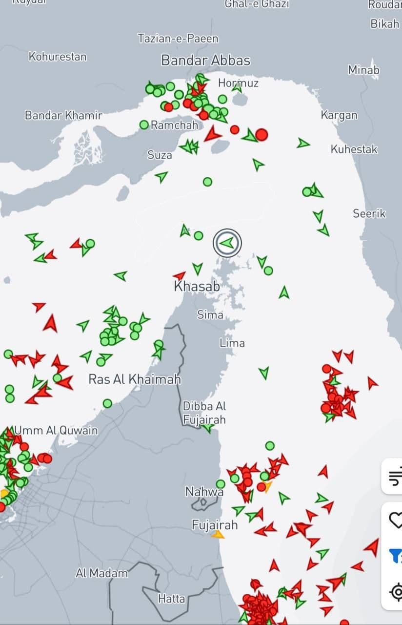 @✡︎𝐋𝐢𝐯𝐞𝐈𝐫𝐚𝐧𝐍𝐞𝐰𝐬🇮🇷🇮🇱: ⚡🦀🌍Reports have emerged of reduced ship traffic in the Strait of Hormuz/Simultaneously with escalating tensions and repeated threats from the terrorist regime of the Islamic Republic regarding this