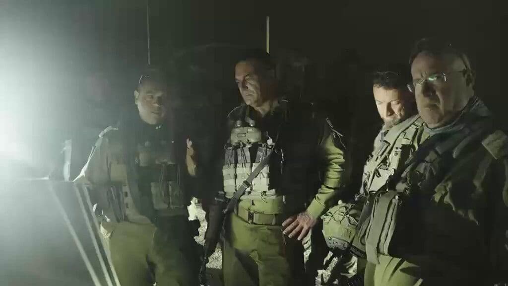 @Open Source Intel: IDF Chief of Staff Gen. Eyal Zamir, from the Beaufort Castle area: Hezbollah built underground systems and tunnels here over decades, with Iranian funding and direction, to threaten northern towns. Ou