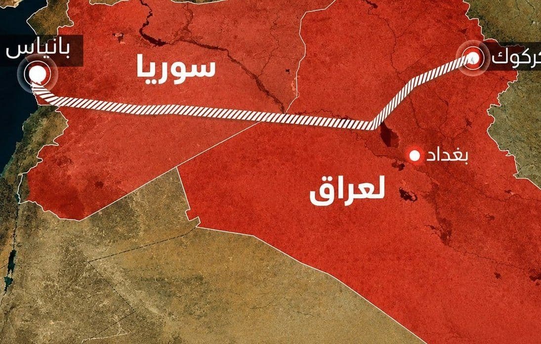 @✡︎𝐋𝐢𝐯𝐞𝐈𝐫𝐚𝐧𝐍𝐞𝐰𝐬🇮🇷🇮🇱: ⚡🇮🇶🇸🇾🇺🇸New Plan to Revive the Kirkuk-Banias Pipeline and Reduce Iraq's Dependence on the Strait of Hormuz/Reports indicate that Iraq, Syria, and the United States are exploring an agreement to r
