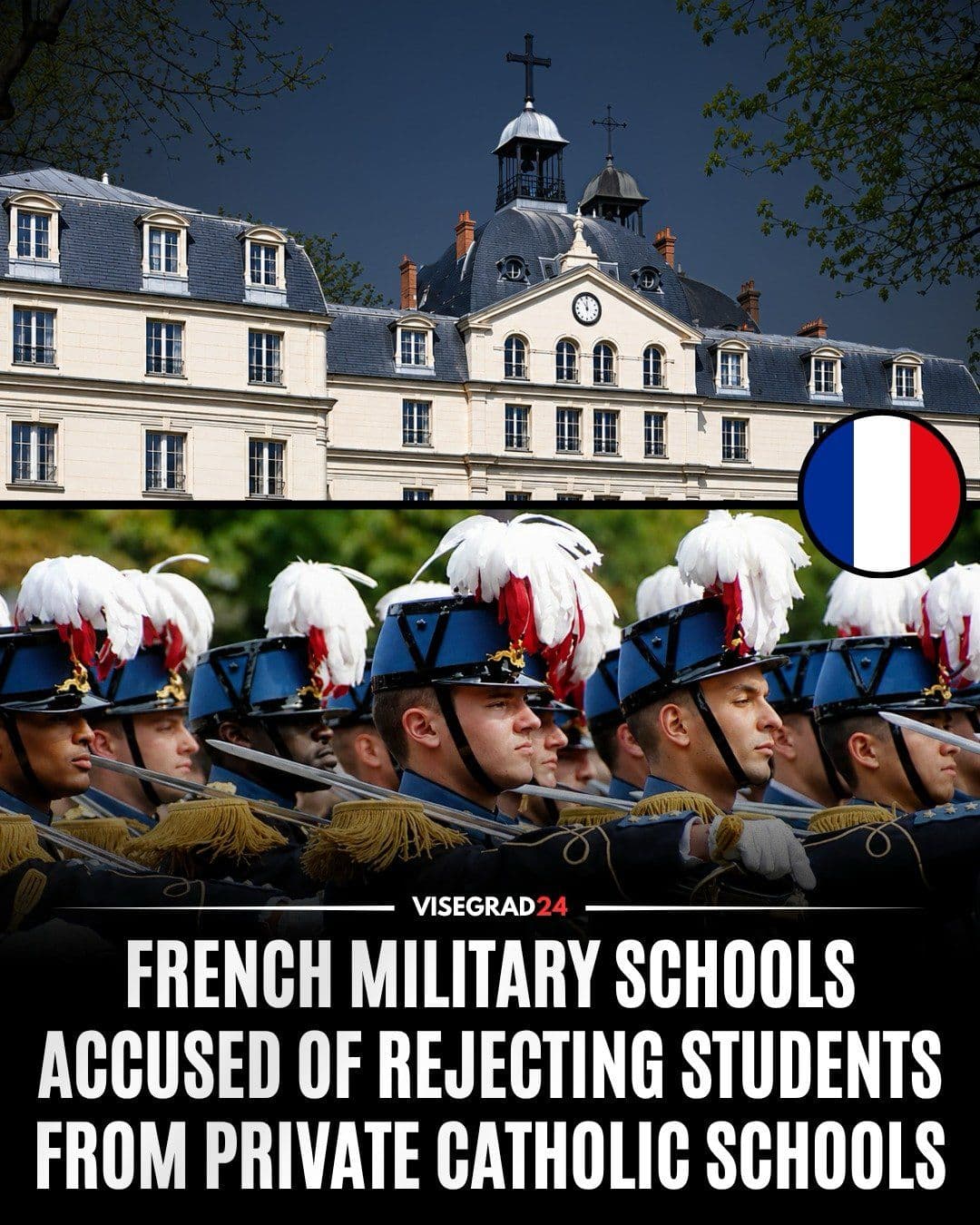 @Visegrád 24: A discrimination scandal has erupted in France after several prestigious military schools were accused of systematically rejecting applicants from independent Catholic schools, prompting an official i
